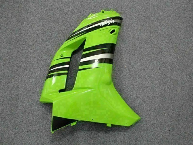 Grün Schwarz 2007-2008 Kawasaki ZX6R Motorrad Verkleidung Grün Schwarz 2007-2008 Kawasaki ZX6R Motorrad Verkleidung