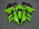 Grün Schwarz 2007-2008 Kawasaki ZX6R Motorrad Verkleidung Grün Schwarz 2007-2008 Kawasaki ZX6R Motorrad Verkleidung