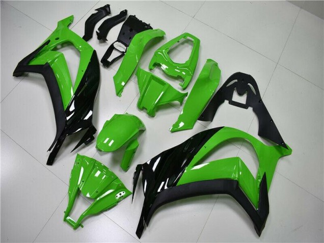 Grün Schwarz 2011-2015 Kawasaki ZX10R Motorrad Vollverkleidung Grün Schwarz 2011-2015 Kawasaki ZX10R Motorrad Vollverkleidung