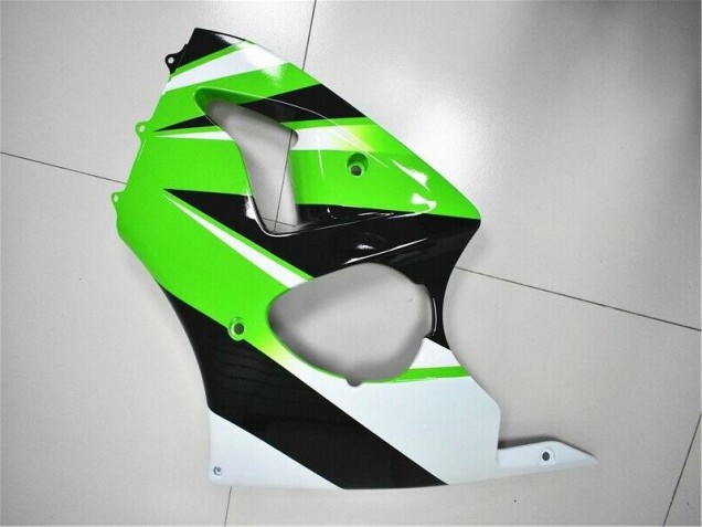 Grün Weiß Schwarz 2000-2002 Kawasaki ZX6R Motorrad Verkleidung Grün Weiß Schwarz 2000-2002 Kawasaki ZX6R Motorrad Verkleidung