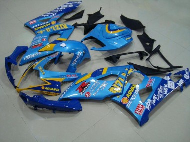 Hell blau Rizla 2005-2006 Suzuki GSXR 1000 Motorrad Verkleidung