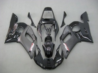Kontrast Schwarz 1998-2002 Yamaha YZF R6 Motorrad Verkleidung