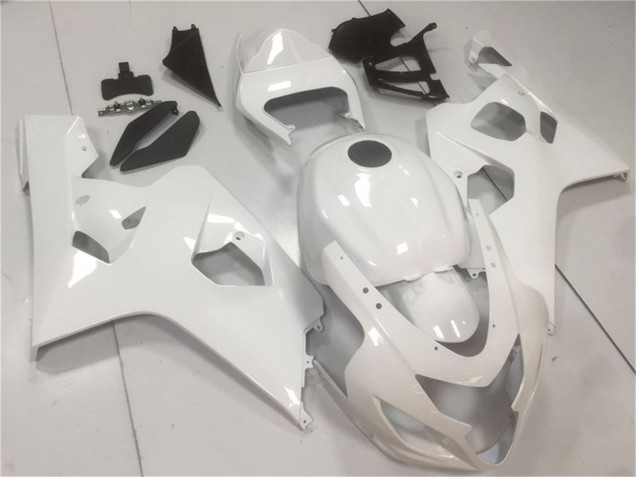 Suzuki GSXR 600/750 Motorrad Verkleidung 2004-2005 - Glanzendes Weiss