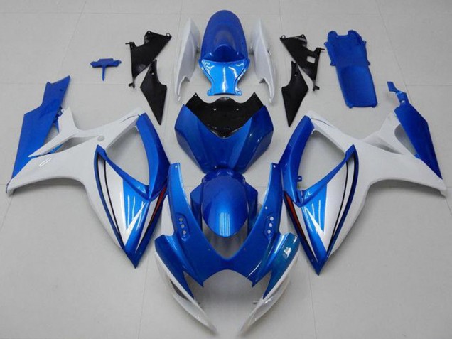 Suzuki GSXR 600/750 Motorrad Verkleidung 2006-2007 - Weiss Blau
