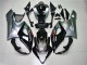 Suzuki GSXR 1000 Motorrad Verkleidung 2005-2006 - Glanzendes Schwarz Silber
