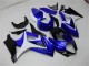 Suzuki GSXR 1000 Motorrad Verkleidung 2007-2008 - Weiss Blau Schwarz Kein Aufkleber