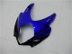 Suzuki GSXR 1000 Motorrad Verkleidung 2007-2008 - Weiss Blau Schwarz Kein Aufkleber