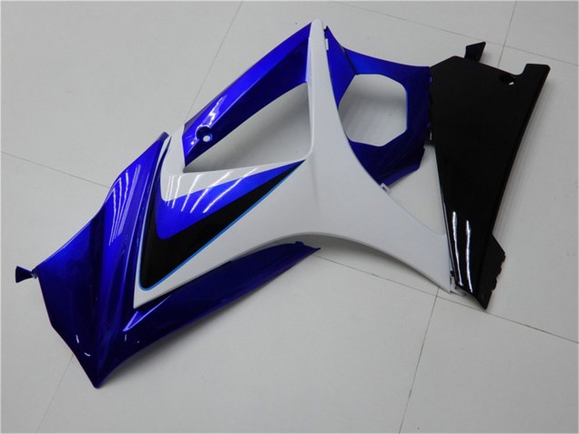 Suzuki GSXR 1000 Motorrad Verkleidung 2007-2008 - Weiss Blau Schwarz Kein Aufkleber