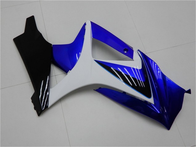 Suzuki GSXR 1000 Motorrad Verkleidung 2007-2008 - Weiss Blau Schwarz Kein Aufkleber