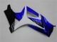 Suzuki GSXR 1000 Motorrad Verkleidung 2007-2008 - Weiss Blau Schwarz Kein Aufkleber