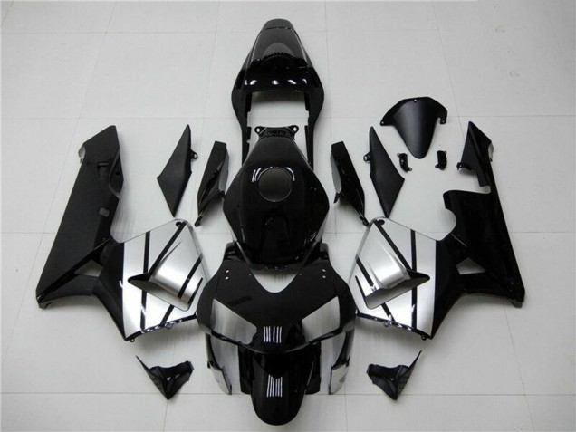 Honda CBR600RR Motorrad Verkleidung 2003-2004 - Silber Glanzendes Schwarz Streifen