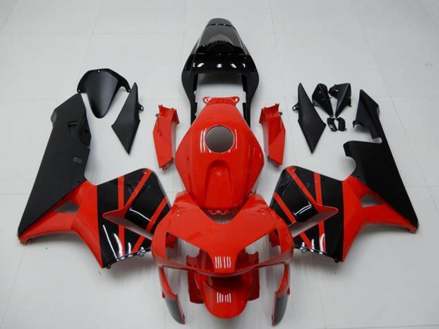 Honda CBR600RR Motorrad Verkleidung 2003-2004 - Rot Glanzendes Schwarz OEM Stil