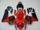 Honda CBR600RR Motorrad Verkleidung 2003-2004 - Rot Glanzendes Schwarz OEM Stil