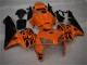 Honda CBR600RR Motorrad Verkleidung 2005-2006 - Orange Schwarz Flamme