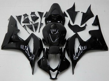 Honda CBR600RR Motorrad Verkleidung 2007-2008 - Glanzendes Schwarz