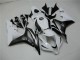 Honda CBR600RR Motorrad Verkleidung 2007-2008 - Weiss Glanzendes Schwarz