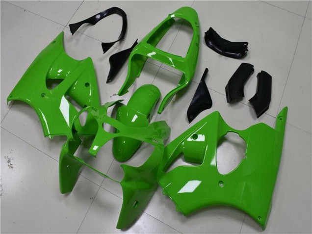 Kawasaki ZX6R Motorrad Verkleidung 2000-2002 - Grun Schwarz
