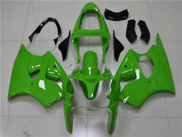 Kawasaki ZX6R Motorrad Verkleidung 2000-2002 - Grun Schwarz