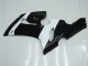 Kawasaki ZX6R Motorrad Verkleidung 2005-2006 - Weiss Glanzendes Schwarz