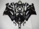 Kawasaki ZX6R Motorrad Verkleidung 2007-2008 - Glanzendes Schwarz