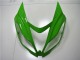 Kawasaki ZX6R Motorrad Verkleidung 2013-2018 - Grun Weiss Glanzendes Schwarz