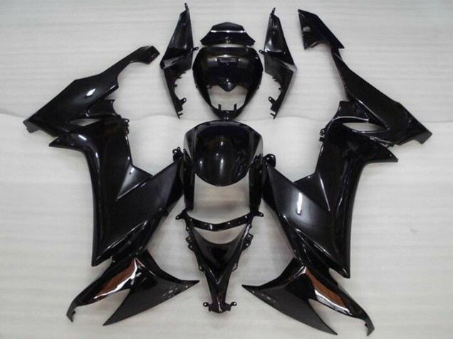 Kawasaki ZX10R Motorrad Verkleidung 2008-2010 - Glanzendes Schwarz