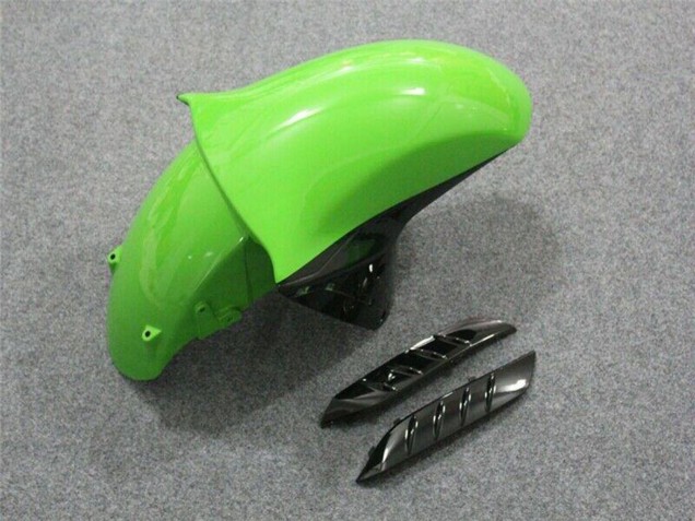 Kawasaki ZX14R ZZR1400 Motorrad Verkleidung 2006-2011 - Grun Glanzendes Schwarz