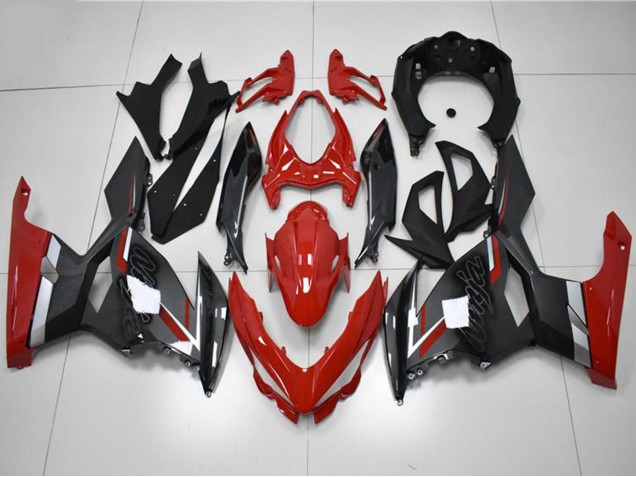 Kawasaki EX400 Motorrad Verkleidung 2018-2024 - Rot Grau Schwarz