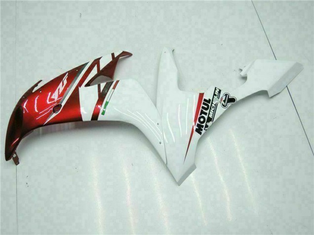 Yamaha YZF R1 Motorrad Verkleidung 2004-2006 - Weiss Rot Gelb Motul 46