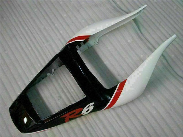 Yamaha YZF R6 Motorrad Verkleidung 1998-2002 - Weiss Rot Glanzendes Schwarz