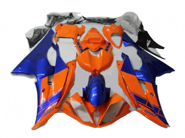 Yamaha YZF R6 Motorrad Verkleidung 2008-2016 - Orange Blau