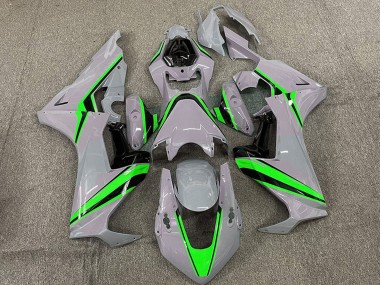 Honda CBR1000RR Motorrad Verkleidung 2017-2024 - Nardo Grau mit Grun Streifen