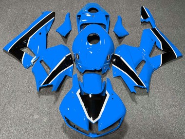 Honda CBR600RR Motorrad Verkleidung 2013-2023 - Hellblau Weiss Glanzendes Schwarz