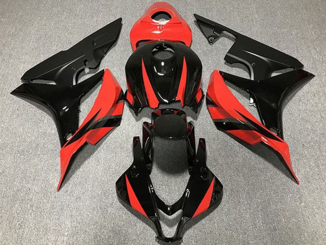 Honda CBR600RR Motorrad Verkleidung 2007-2008 - Rot Glanzendes Schwarz
