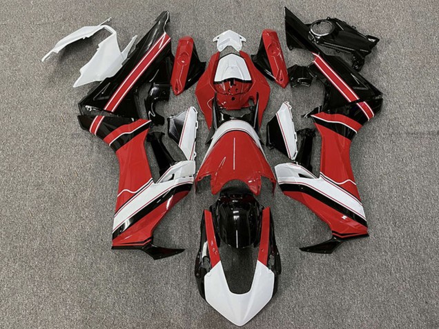 Honda CBR1000RR Motorrad Verkleidung 2017-2024 - Weiss Rot Glanzendes Schwarz