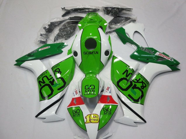 Honda CBR1000RR Motorrad Verkleidung 2012-2016 - Weiss Grun Rot Go Fun