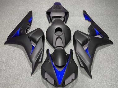 Honda CBR1000RR Motorrad Verkleidung 2006-2007 - Matt Schwarz Blau