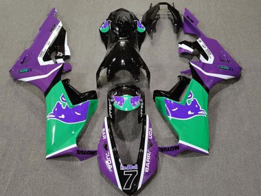 Honda CBR1000RR Motorrad Verkleidung 2017-2024 - Lila Grun Glanzendes Schwarz Red Bull
