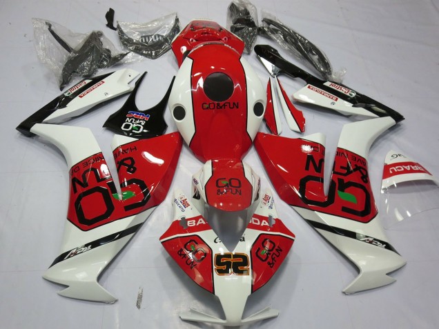 Honda CBR1000RR Motorrad Verkleidung 2012-2016 - Weiss Rot Go&Fun
