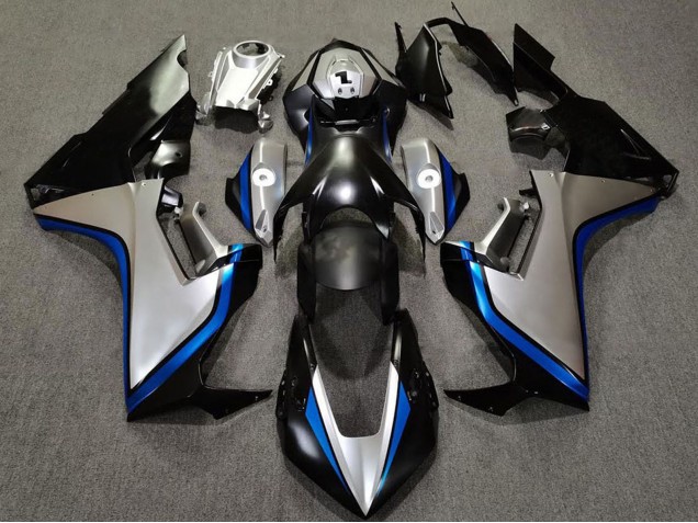 Honda CBR1000RR Motorrad Verkleidung 2017-2024 - Silber Blau Glanzendes Schwarz