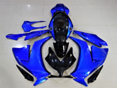 Honda CBR1000RR Motorrad Verkleidung 2012-2016 - Blau Glanzendes Schwarz