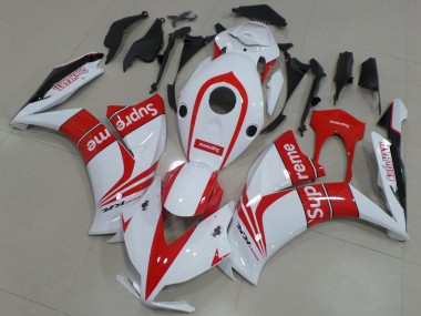 Honda CBR1000RR Motorrad Verkleidung 2012-2016 - Weiss Rot Supreme