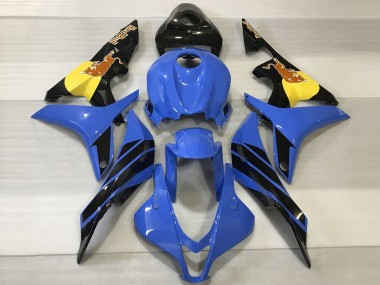 Honda CBR600RR Motorrad Verkleidung 2007-2008 - Blau Gelb Glanzendes Schwarz Red Bull