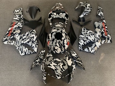 Honda CBR600RR Motorrad Verkleidung 2005-2006 - Camouflage Rot Aufkleber