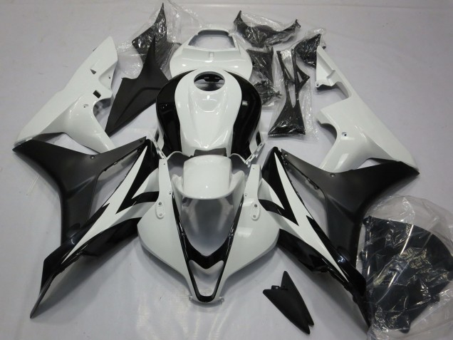 Honda CBR600RR Motorrad Verkleidung Kit 2007-2008 - Weiss Matt Schwarz