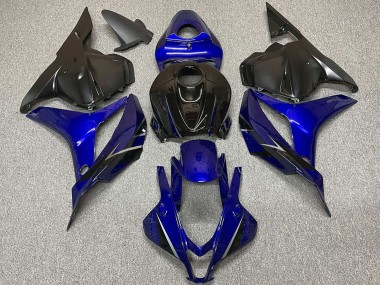 Honda CBR600RR Motorrad Verkleidung 2009-2012 - Blau Glanzendes Schwarz OEM Stil