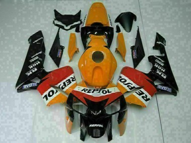 Honda CBR600RR Motorrad Verkleidung 2005-2006 - Orange Weiss Rot Schwarz Repsol