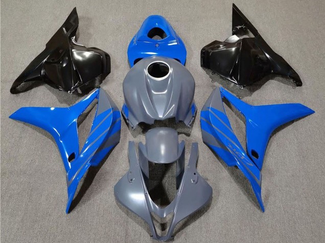 Honda CBR600RR Motorrad Verkleidung 2009-2012 - Grau Blau Glanzendes Schwarz