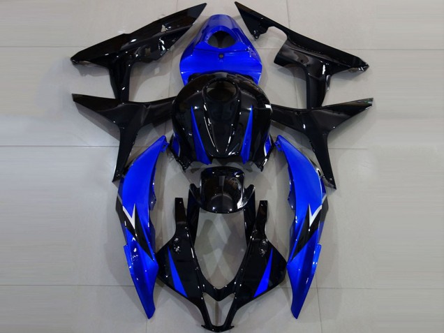 Honda CBR600RR Motorrad Verkleidung 2007-2008 - Blau Glanzendes Schwarz