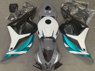 Honda CBR600RR Motorrad Verkleidung 2009-2012 - Weiss Grau Blau Matt Schwarz